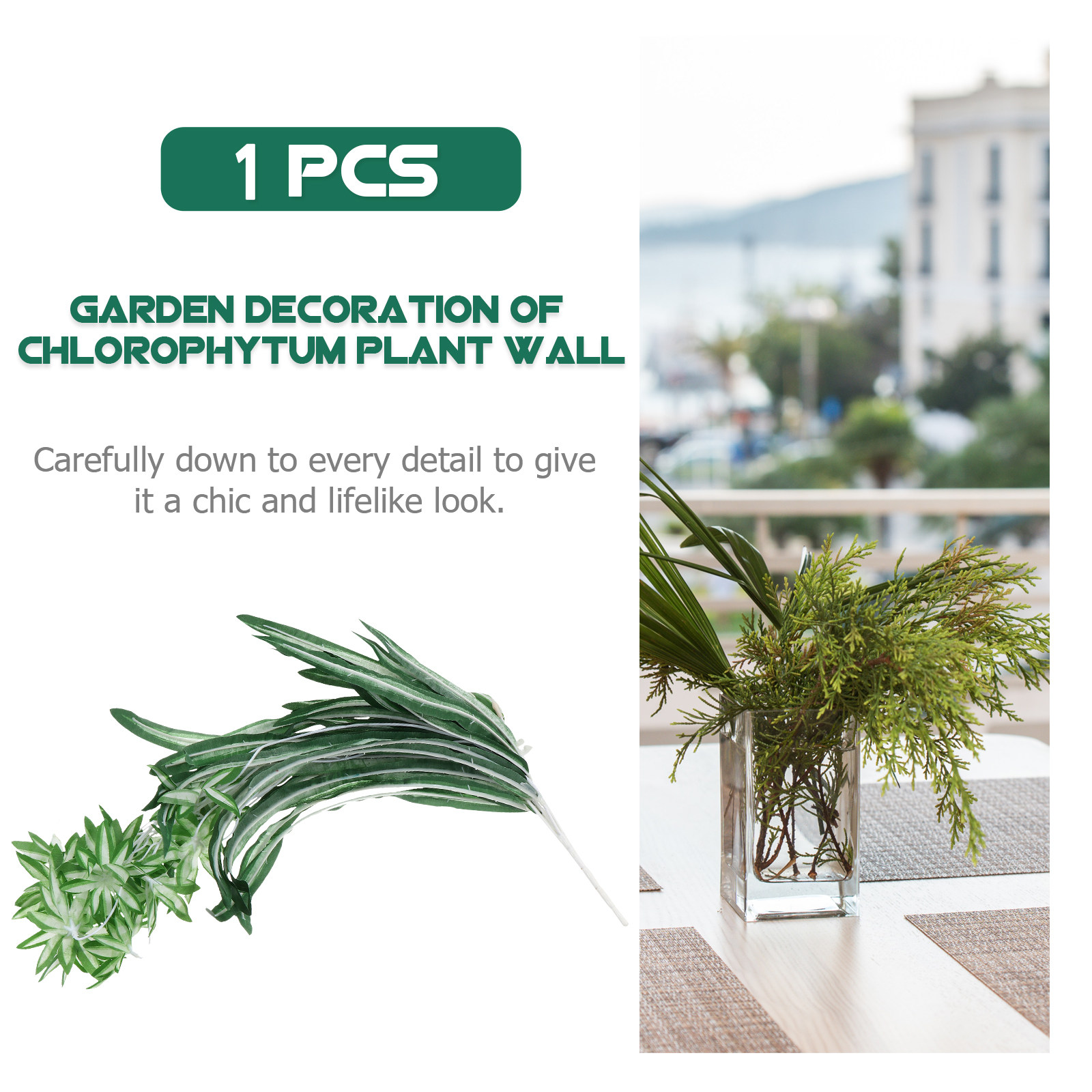 1개 인조 클로로피툼 리얼한 플라스틱 스파이더 플랜트  - Spider Plant Hanging 리뷰 및 가격